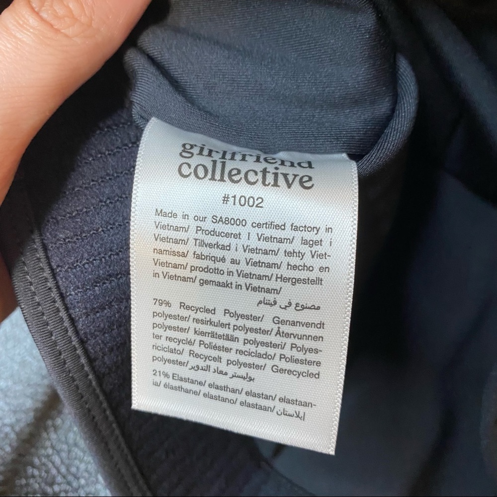 GIRLFRIEND COLLECTIVE black Paloma racerback sports bra S NEW - Picture 9 of 13